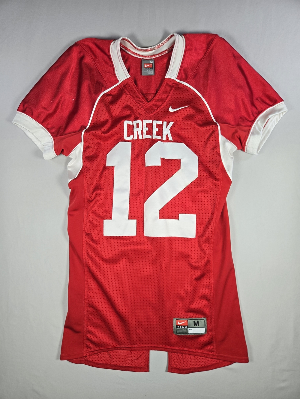 VTG Y2K Nike Team Cherry Creek High School Football Jersey #12 Red Size M Rare